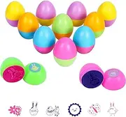 Bipl Pack of 12 Easter Stamps, Easter Egg Children's Stamps, Easter Egg Assorted Self-Ink Stamps, for Easter Gift on Children's Birthday Accessories