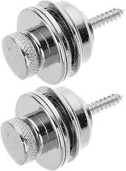 Kisangel 2pcs Electric Guitar Strap Metal Lock Nonslip Off Strap Button for Secure Ukulele Connection Durable Alloy Design for Easy Installation and Reliable Performance