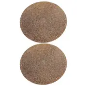 2 Pcs Cork Record Mat Slipmat for Turntable Slipmats Playing Pad