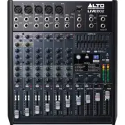 Alto LIVE 802 PA Mixer 8 Channel Live Sound Stage Mixing Board w/ FX & EQ