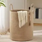 Laundry Basket Woven Utility Storage Bin Basket for Organizing Books Pantry