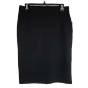 Vince Camuto Black Pull-On Pencil Skirt Classic Basic Workwear Size XS NEW NWT