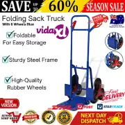 Sack Truck Stair Climber Trolley 6 Wheels Hand Cart Folding Cargo Transport AU