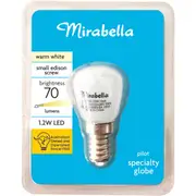 Mirabella LED Pilot T26 Edison Screw 1.2W 70lm Warm White Globe each