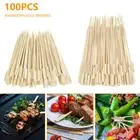 Bamboo Paddle Skewers Natural Bamboo Barbecue Sticks Skewers BBQ Cocktail BiZEK