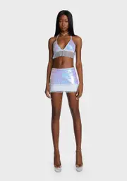 Ring It In Sequin Skirt Set