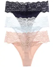 Skarlett Blue Set of 3 Goddess Thong
