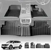 X-CAR 3D All-Weather TPE Floor Mats for Kia Sportage 2021-Onwards Heavy Duty Customized Car Floor Liners Full Set Carpet