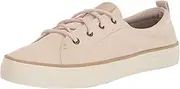 [Sperry] Women's Crest Vibe SEACYCLED Boat Shoe, Cream, 11