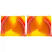 2PK Bomb Cosmetic Stick it to the Mandarin Scented Soap Slice Body Fragrance Bar