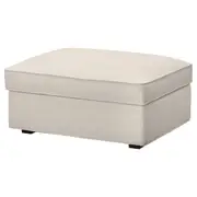 KIVIK footstool with storage, Gunnared beige