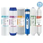 6 Stage Reverse Osmosis 75G RO Membrane PP GAC CTO T33 PH Alkaline Water Filters