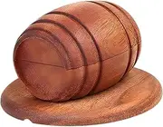 yuksok Smoke Barrel Cocktail Smoker Practical Wood Creative Old Fashioned Gifts for Men for Dried Fruits Drinks Cheese Salt Drinkers