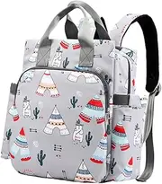 BESTonZON Nursery Tote Storage Bin Backpack Nappy Bag Mom Storage Backpack Handbag for Mom Mummy Bag Organizer