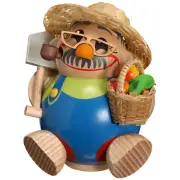 Chunky MINI Gardener German Smoker Incense Figurine
