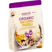 Macro Organic Natural Muesli 750g