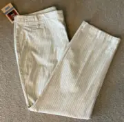 Dockers Women’s Stella Pant Ivory Pin Stripe Size 20W NEW
