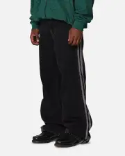 [ADIDAS] Adidas Adicolor Denim Firebird Pants True Black - Size 30 30 True Black