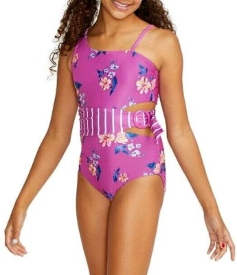 JUSTICE Girls Swimsuit Tankini Bikini Ruffle Swim Set One Piece 6 7 8 10 12 14