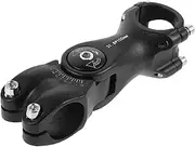 ibasenice Mountain Bike Stem Straight Bike Riser Handlebar Light Short Handlebar Risers Handlebar Riser Mountain Stem Raiser Stem Riser Ergonomic Mountain Handlebar Black Aluminum Alloy