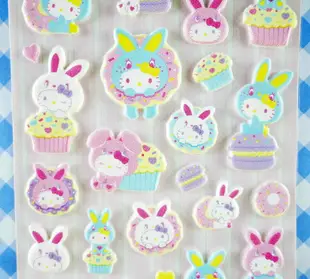 【震撼精品百貨】Hello Kitty 凱蒂貓 KITTY立體貼紙-兔子 震撼日式精品百貨