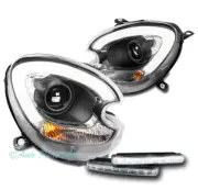 For 11-16 Mini Cooper Countryman HID Projector Black Headlights w/LED DRL Signal (for: Mini)