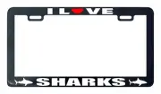 I love Sharks Shark License plate frame holder