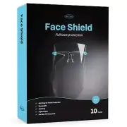 WeCare Face Shield Blue Eyeglasses Frame - Full Face Protection - Pack of 10