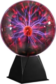8 Inch Plasma Ball, Plasma Globe Touch & Sound Sensitive Plasma Ball Lamp