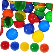 FOYTOKI 50 Pcs Plastic Sphere Balls for Party Activities Openable Raffle Drawing Props and Game Balls for Events Crafts and Surprises