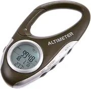 [Generic] Altimeter For Hiking - Digital Wall Height Meter | Electric Altimeters With Weather Forecast | Hikings Accessories Carabiner Altimetter For Escarps Bluffs Mountains Adults (9*5*2CM/3.54*1.97*0.79IN (a