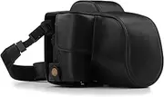 MegaGear Canon EOS M50 Pu Leather Camera Case - Black