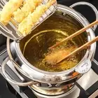 Thermometer Deep Fryer Pot Deep Frying Pan Gas Induction Cooker