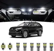 10pcs RAV4 Interior LED Lights Kit Super Bright LED Map Dome Light Bulbs for 2016-2020 Toyota RAV4 all models