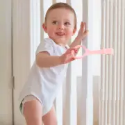Baby Standing Safety Ring Boy Playpen Hanging Rings Pink Pull up