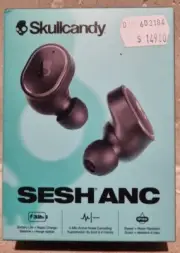 Skullcandy Sesh ANC True Wireless Noise Cancelling Headphones - Black - New