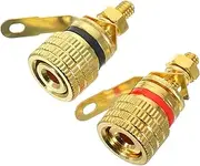 DOITOOL 2pcs Speaker Banana Plug Terminal and Secure Connection for Amplifiers and Home Theater Systems Random Color