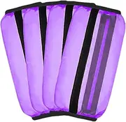 RNXRZANK 4 Pieces Horse Boots Fly Horse Leggings Nylon No-Slip, Violet