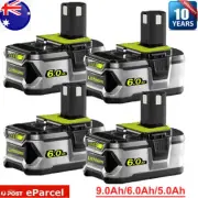 4x 18V 9.0Ah Battery For Ryobi P108 ONE+ Plus P102 P103 P104 P107 P109 RB18L50