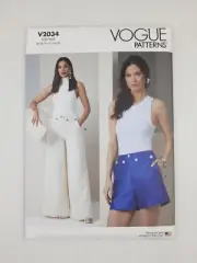 Vogue Sewing Pattern 2034 V2034 Misses Shorts Pants Pattern Size 8-16 NEW