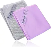 [Korwex] Window Cleaning Cloth, Glass Cleaning Cloth, Streaks & Scratches Free, Purple, Microfiber, Small, 17.71 x 17.72 Inches