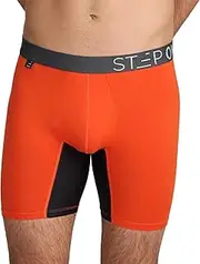 STEP ONE Mens Boxers Shorts, 1 Pair, Anti Chafing Underwear for Men, Moisture-Wicking Boxer Shorts with 3D Pouch. Fabric Made from Organic Bamboo