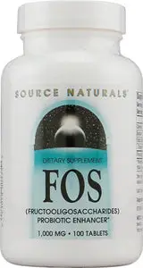Source Naturals, FOS, (Fructooligosaccharides), 100 Tablets