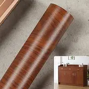 Peel and Stick Wood Grain Contact Paper, Self-Adhesive Decorative Wood Wallpaper Removable Vinyl Film Easy to Apply for Old Furniture Kitchen Cabinets(N,60cmx3m)