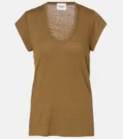 [Marant Etoile] Marant Etoile Linen T-shirt AU 10 green