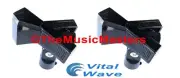 2X MICROPHONE SPRING CLIP Karaoke DJ PA Tripod Boom Stand Mic Holder Clamp Mount
