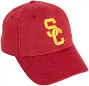 Desert Cactus USC Baseball Hat University of Southern California Trojans Brimmed Embroidered Hats Cap Adjustable Cloth Strap Adult (Style A1) Red, Red, One Size