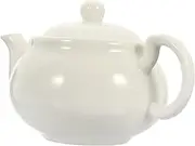 White Ceramic Kungfu Teapot - Traditional Chinese Style Teaware for Household Tearoom - Elegant Ceramic for Tea Making and Serving