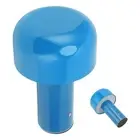 (Blue)LED Desk Lamp Mushroom Design USB Charging 3 Color Temperature Touch VA