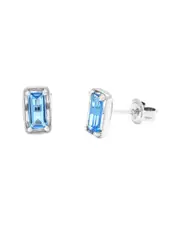 14K 1.28 ct. tw. Blue Topaz Studs